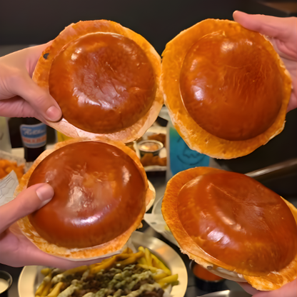 Petits pains brillants XXL pour hamburgers